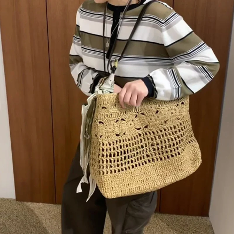 2025 New Summer Beach Vacation Women's Bag Large Capacity Handmade Straw Straw Shoulder Bag Fashion Handbag Tote Bag
2025 New Summer Beach Vacation Women's Bag Large Capacity Handmade Straw Straw Shoulder Bag Fashion Handbag Tote Bag