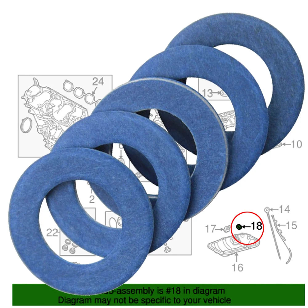 1/3/5PCS Engine Oil Drain Plug Seal Washer Gasket Rings M14 90430-12031 For TOYOTA 4 Runner Spyder Sienna Camry Corolla Lexus
1/3/5PCS Engine Oil Drain Plug Seal Washer Gasket Rings M14 90430-12031 For TOYOTA 4 Runner Spyder Sienna Camry Corolla Lexus