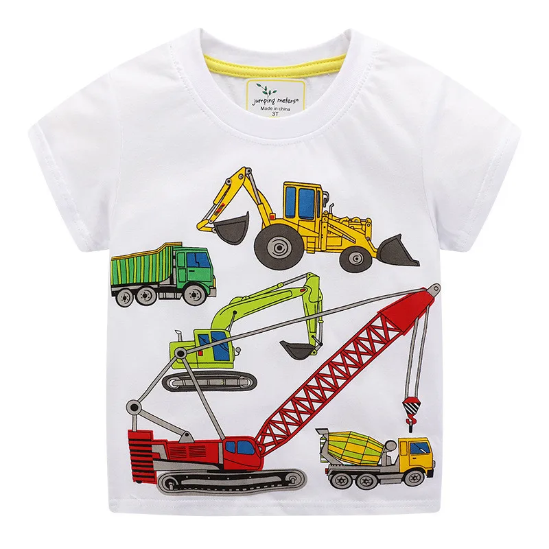 Jumping Meters Cars Print T-Shirt Summer Short Sleeve for Boys And Girls Kids Fashion 2-7T Baby Clothes Hot Selling
Jumping Meters Cars Print T-Shirt Summer Short Sleeve for Boys And Girls Kids Fashion 2-7T Baby Clothes Hot Selling
