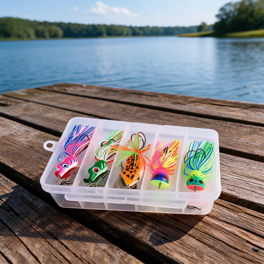 Walk Frog Wobbler Artificial Lure 10/9/8.2cm for Freshwater Game Fish Bass Pike Perch with Built in Counterweight Sound Bead
Walk Frog Wobbler Artificial Lure 10/9/8.2cm for Freshwater Game Fish Bass Pike Perch with Built in Counterweight Sound Bead