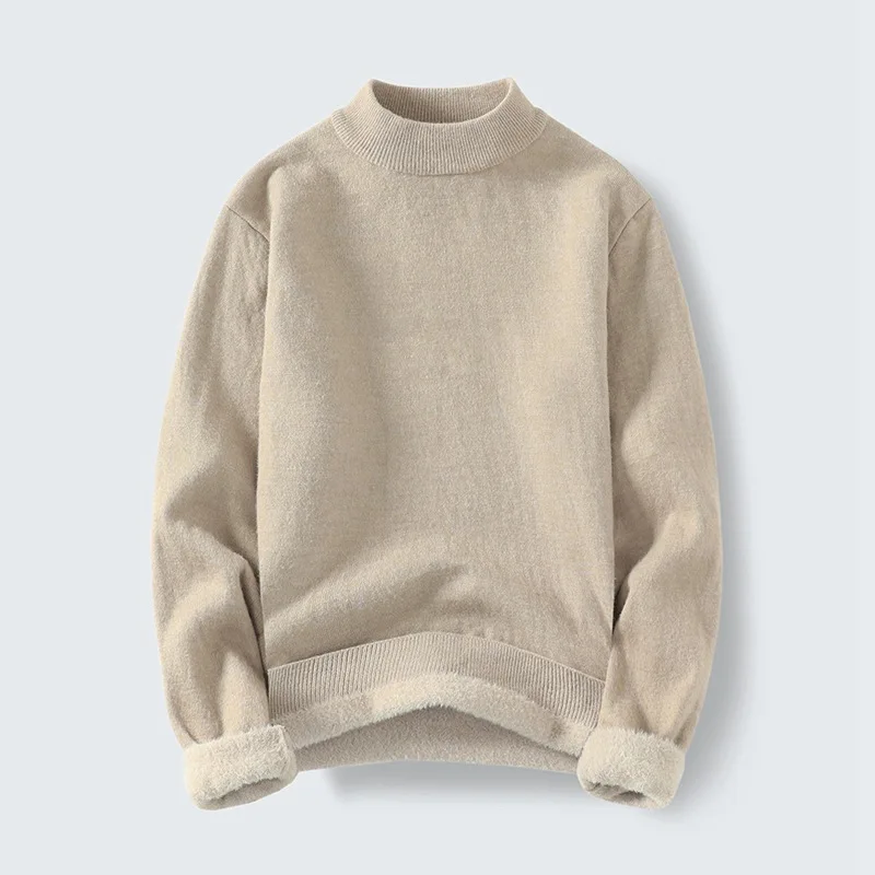 Осень и зима, новый мужской модный тренд, простой универсальный бархатный плюс бархатный свитер, свитер, повседневная нижняя рубашка
Осень и зима, новый мужской модный тренд, простой универсальный бархатный плюс бархатный свитер, свитер, повседневная нижняя рубашка