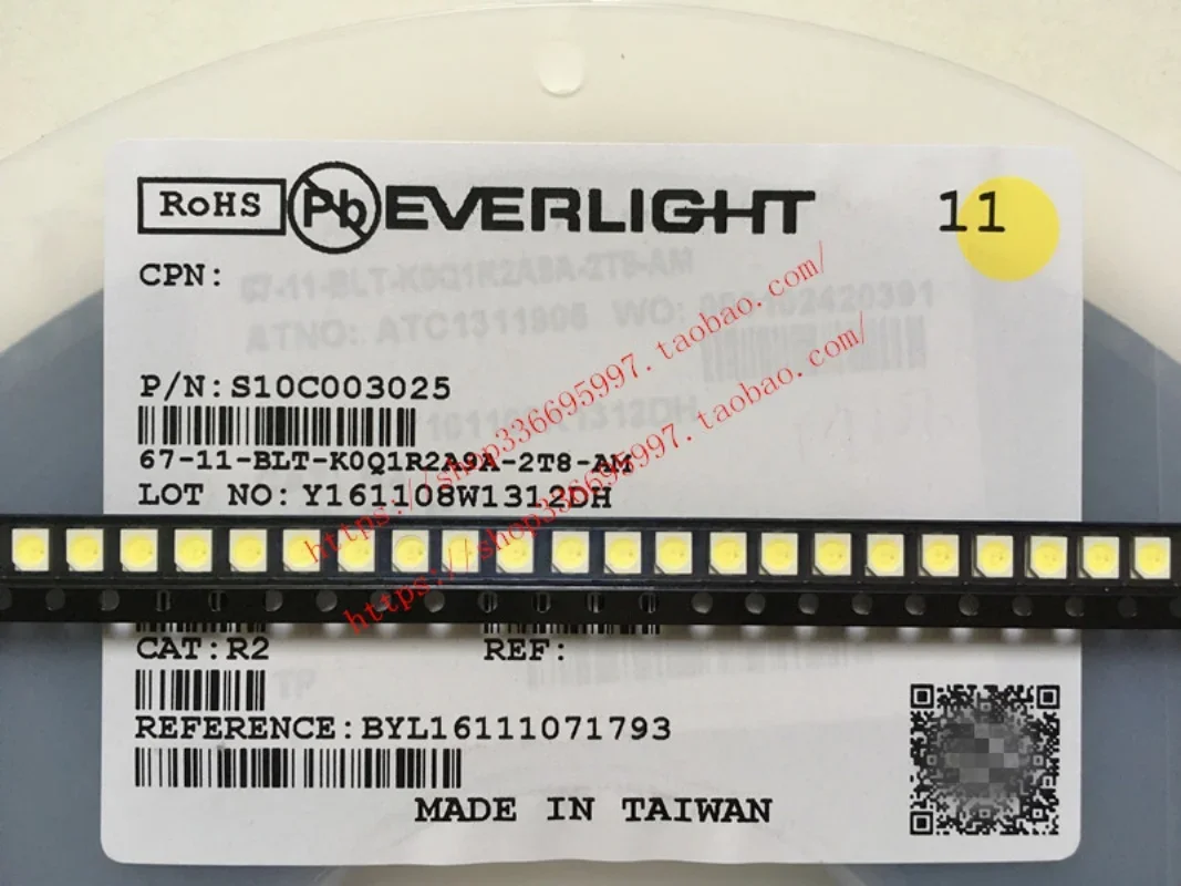 100pcs/ 67-11-BLT-2T8-AM Patch 3528 Highlight Positive White Light LED Lamp Beads for Automotive Instruments
100pcs/ 67-11-BLT-2T8-AM Patch 3528 Highlight Positive White Light LED Lamp Beads for Automotive Instruments