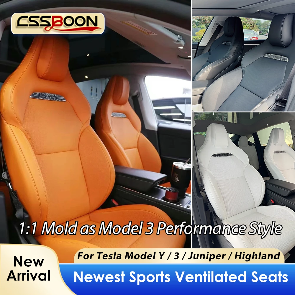 CSSBOON Model 3 Performance Ventilated Seats Cushion Cover for Tesla Model 3 Y Juniper 2016-2026 Sports Comfortable Cushion
CSSBOON Model 3 Performance Ventilated Seats Cushion Cover for Tesla Model 3 Y Juniper 2016-2026 Sports Comfortable Cushion