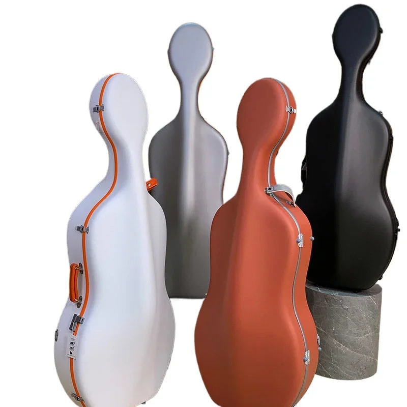 Cello case Double shoulder portable rain-proof and wear-resistant carbon fiber material Ultra-light starlight silver adult cello
Cello case Double shoulder portable rain-proof and wear-resistant carbon fiber material Ultra-light starlight silver adult cello