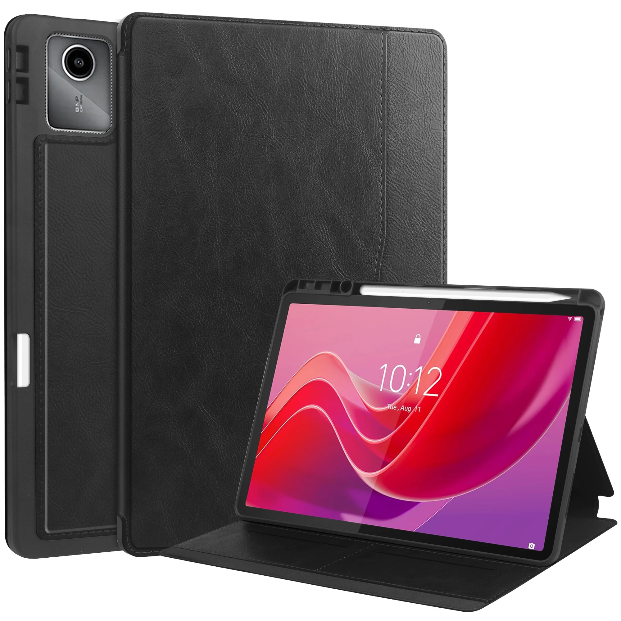 Для Lenovo Tab M11 / Xiaoxin Pad 11 2024, противоударный кожаный чехол-подставка для планшета с автоматическим пробуждением/сон - черный
Для Lenovo Tab M11 / Xiaoxin Pad 11 2024, противоударный кожаный чехол-подставка для планшета с автоматическим пробуждением/сон - черный