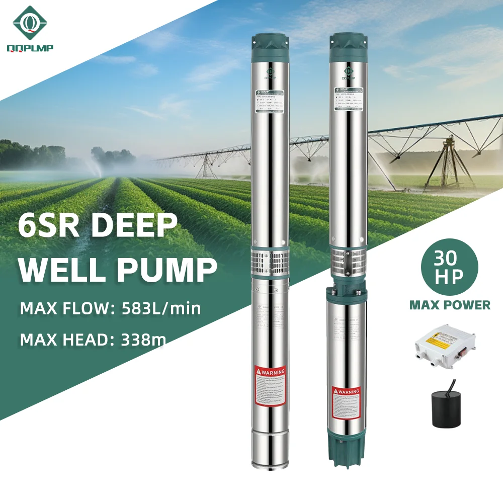 Погружной электрический насос QQPump 6SRM20 для сельского хозяйства, автоматический, из нержавеющей стали, для глубоких скважин, напор 200 м
Погружной электрический насос QQPump 6SRM20 для сельского хозяйства, автоматический, из нержавеющей стали, для глубоких скважин, напор 200 м