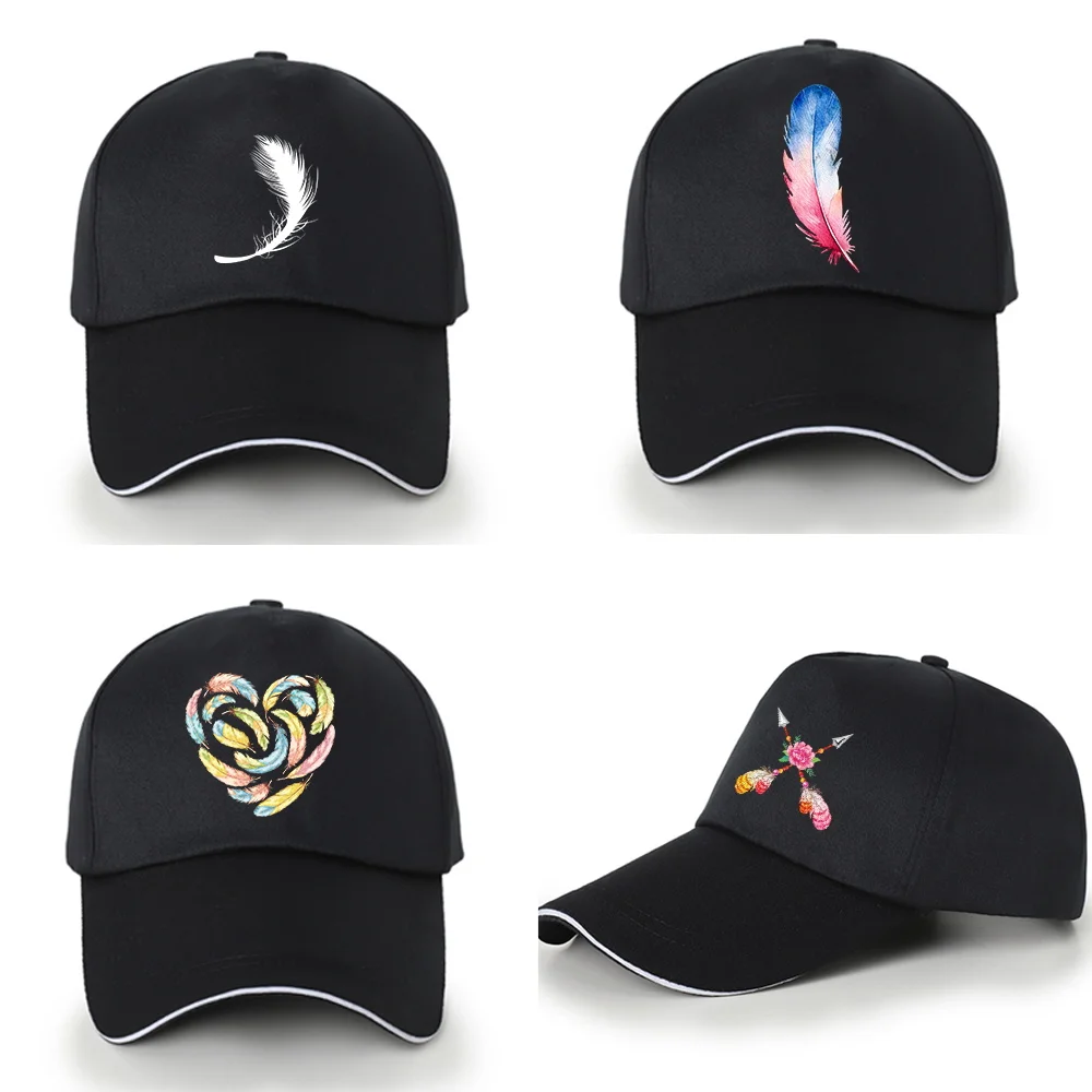 Unisex Baseball Cap Outdoor UV Protection Sun Hat Sport Hip Hop Snapback Caps Summer Golf Hats for Men Black Cap Feather Pattern
Unisex Baseball Cap Outdoor UV Protection Sun Hat Sport Hip Hop Snapback Caps Summer Golf Hats for Men Black Cap Feather Pattern