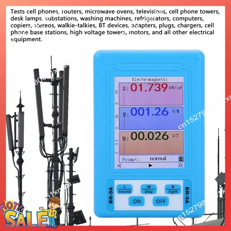 ABCL BR-9A Portable Electromagnetic Radiation Detector EMF Measuring Instrument High Accuracy Radiation Dosimeter Monitor
ABCL BR-9A Portable Electromagnetic Radiation Detector EMF Measuring Instrument High Accuracy Radiation Dosimeter Monitor