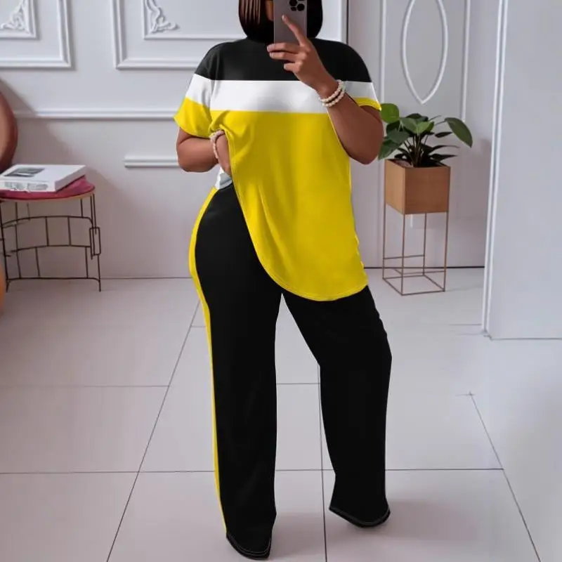 Ele Повседневный цветной комплект из двух предметов для женщин, большой размер, новинка 2025, трансграничная смесь полиэстера Faion Princ Sve
Ele Повседневный цветной комплект из двух предметов для женщин, большой размер, новинка 2025, трансграничная смесь полиэстера Faion Princ Sve