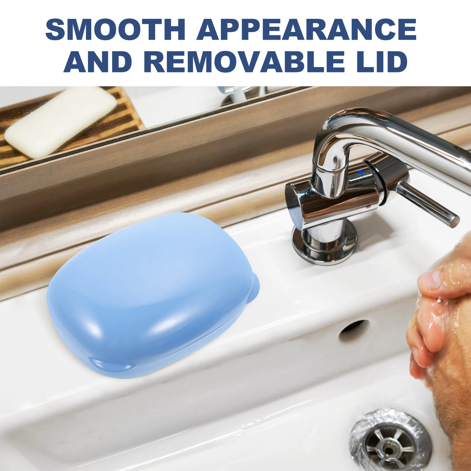 2pcs Waterproof Soap Dish Premium Material Long Life Easy Clean Removable Lid Multi Purpose Household Bathroom for Bar
2pcs Waterproof Soap Dish Premium Material Long Life Easy Clean Removable Lid Multi Purpose Household Bathroom for Bar