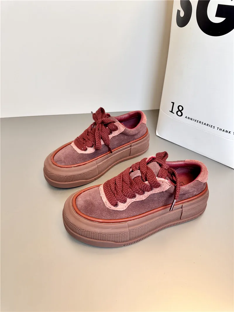 Daily Shoes Women Platform Spring Thick-soled Slip-On Loafers Handmade Heightening Comfort Casual Shoes Female Zapatillas Mujer
Daily Shoes Women Platform Spring Thick-soled Slip-On Loafers Handmade Heightening Comfort Casual Shoes Female Zapatillas Mujer