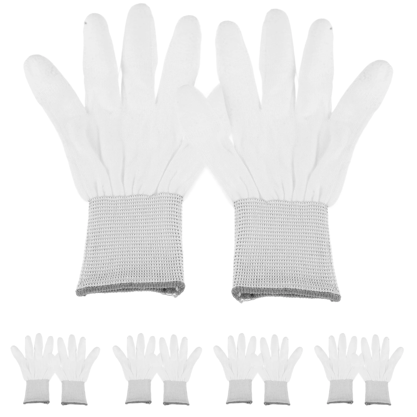 12 Pairs Pu Coated Nylon Anti Static Reusable Quilting Gloves For Sewing Electronics Lab Hospital Gardening Grip Fabric
12 Pairs Pu Coated Nylon Anti Static Reusable Quilting Gloves For Sewing Electronics Lab Hospital Gardening Grip Fabric