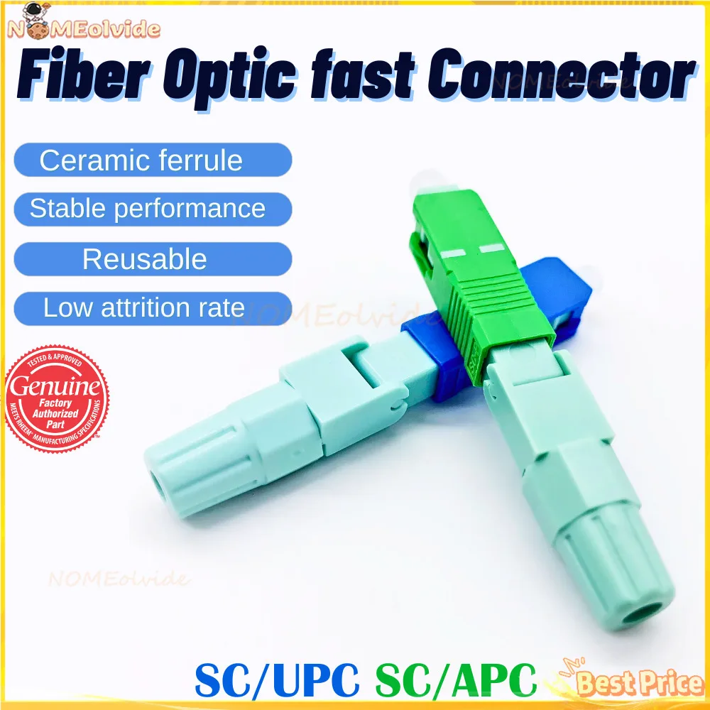 Fiber Optic Fast Connector SC APC SC UPC Connector Fiber Quick Connector Single Mode Fast Fiber Optic Connector Embedded
Fiber Optic Fast Connector SC APC SC UPC Connector Fiber Quick Connector Single Mode Fast Fiber Optic Connector Embedded