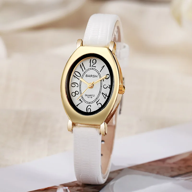 Fashion Barrel Dial Women's Quartz Watch Vintage Coffee Brown Leather Strap Elegant Casual Female Wristwatch for Daily Wear
Fashion Barrel Dial Women's Quartz Watch Vintage Coffee Brown Leather Strap Elegant Casual Female Wristwatch for Daily Wear