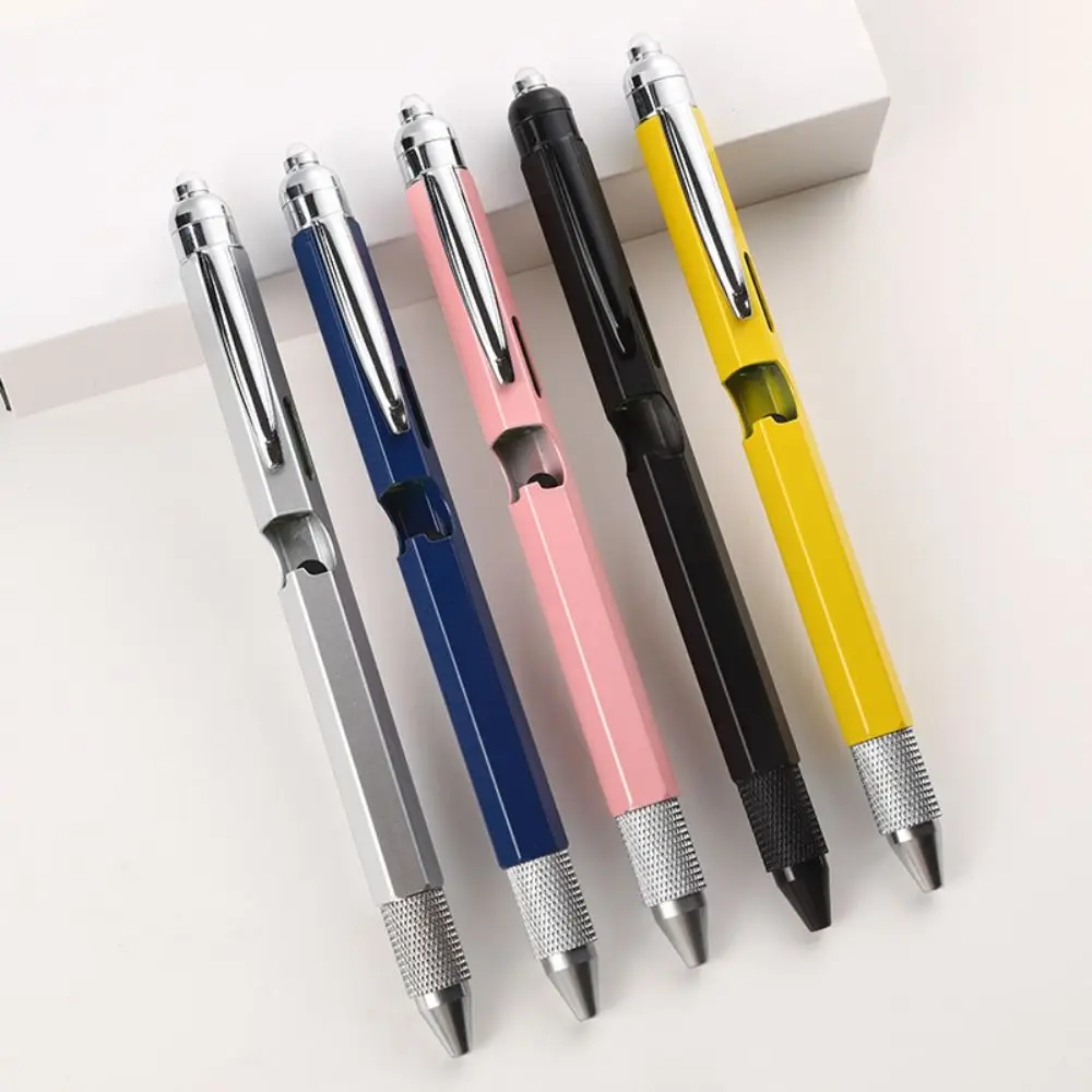 Metal Multi Tool Pen 9-in-1 With LED Light Spirit Level Screwdriver Ruler Ballpoint Pen Woodworking Pen Writing Supplies
Metal Multi Tool Pen 9-in-1 With LED Light Spirit Level Screwdriver Ruler Ballpoint Pen Woodworking Pen Writing Supplies