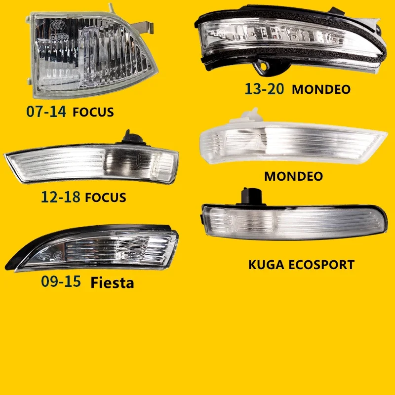 Rearview Mirror Turn light/Turn Signal Light for Ford Focus Fiesta KUGA ECOSPORT no bulb
Rearview Mirror Turn light/Turn Signal Light for Ford Focus Fiesta KUGA ECOSPORT no bulb