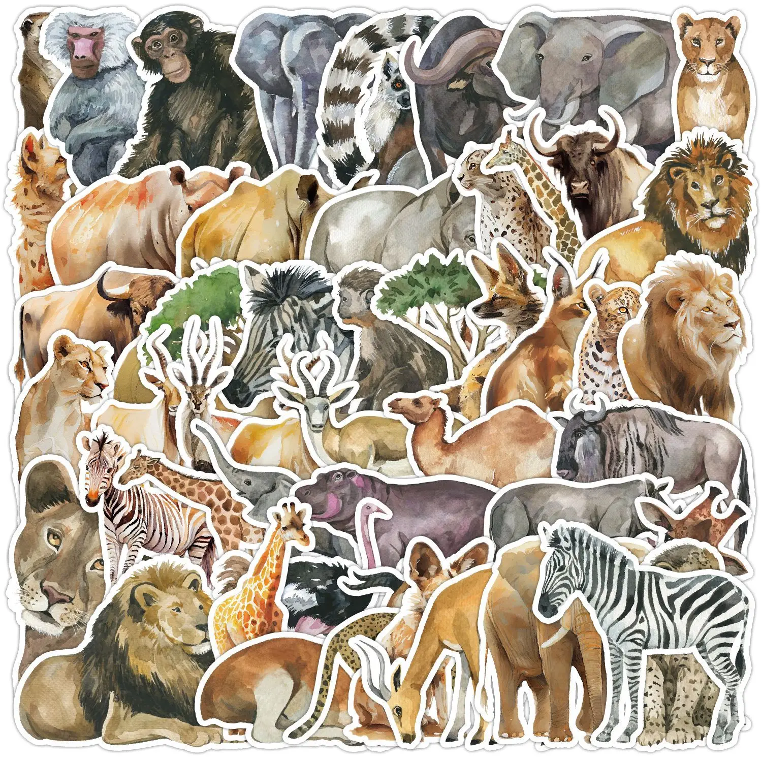 50Pcs Cartoon Zoo Wild Animals Stickers Aesthetic DIY Toy Phone Skateboard Laptop Fridge Car Decals Graffiti Sticker
50Pcs Cartoon Zoo Wild Animals Stickers Aesthetic DIY Toy Phone Skateboard Laptop Fridge Car Decals Graffiti Sticker