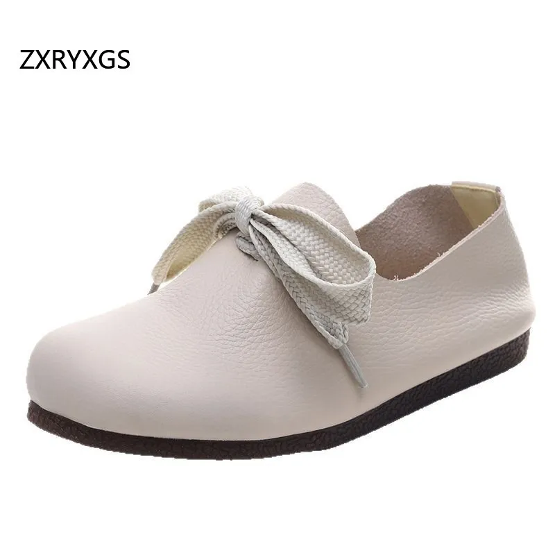 ZXRYXGS 2025 New Lace-up Premium Soft Full Genuine Leather Shoes Flat Soft Sole Comfortable Sneakers Women Casual Travel Shoes
ZXRYXGS 2025 New Lace-up Premium Soft Full Genuine Leather Shoes Flat Soft Sole Comfortable Sneakers Women Casual Travel Shoes