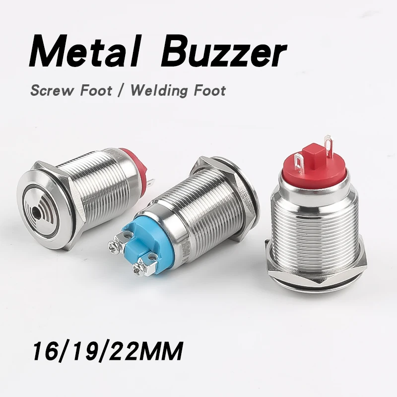 16MM 19MM 22MM Metal Buzzers,Stainless Steel Casing,Intermittent Signal Lights,Red Led, High Volume, 12V,24V,Screw Welding Foot
16MM 19MM 22MM Metal Buzzers,Stainless Steel Casing,Intermittent Signal Lights,Red Led, High Volume, 12V,24V,Screw Welding Foot