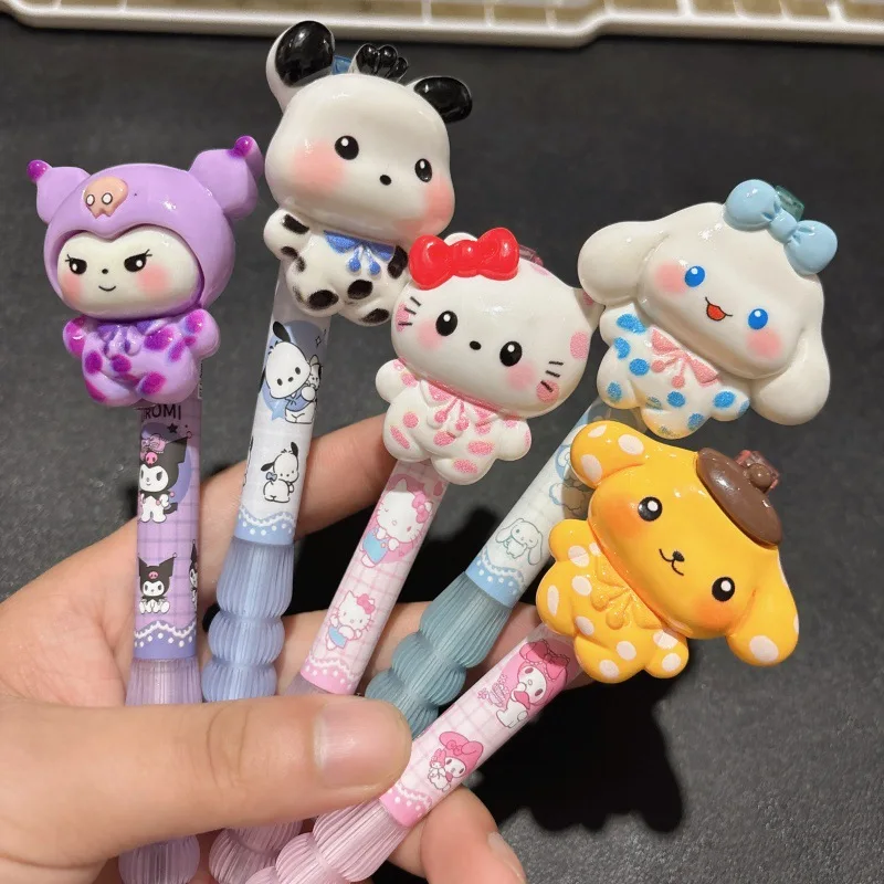 5Piece Cute Kuromi Hello Kitty Press Ballpoint Pen Cartoon Anime Ballpoint Pen Writing Pen Black Quick Drying Signature Pen Gift
5Piece Cute Kuromi Hello Kitty Press Ballpoint Pen Cartoon Anime Ballpoint Pen Writing Pen Black Quick Drying Signature Pen Gift