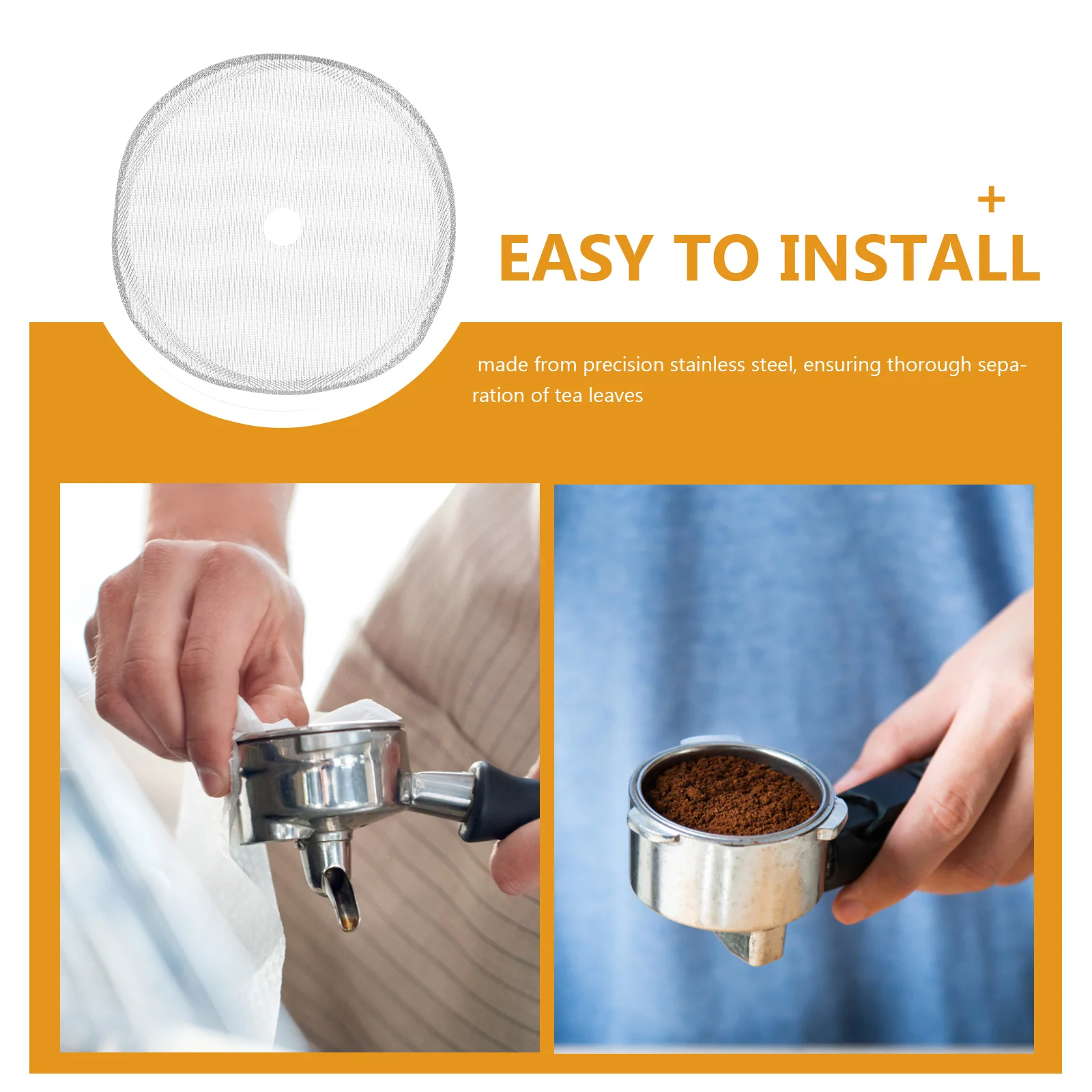 5Pcs Filter 350ml 150 Mesh Stainless Steel Reusable Cold Brew Screen for Coffee Makers Tea Machines
5Pcs Filter 350ml 150 Mesh Stainless Steel Reusable Cold Brew Screen for Coffee Makers Tea Machines