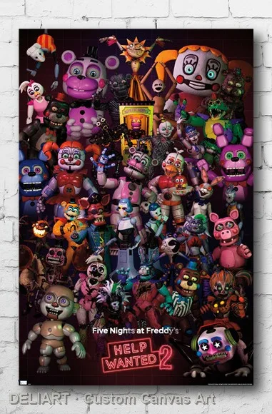 FIVE NIGHTS AT FREDDY'S: HELP WANTED 2 - GROUP Canvas Poster Custom Size Available Room Decoration Home Decor Wall Art
FIVE NIGHTS AT FREDDY'S: HELP WANTED 2 - GROUP Canvas Poster Custom Size Available Room Decoration Home Decor Wall Art