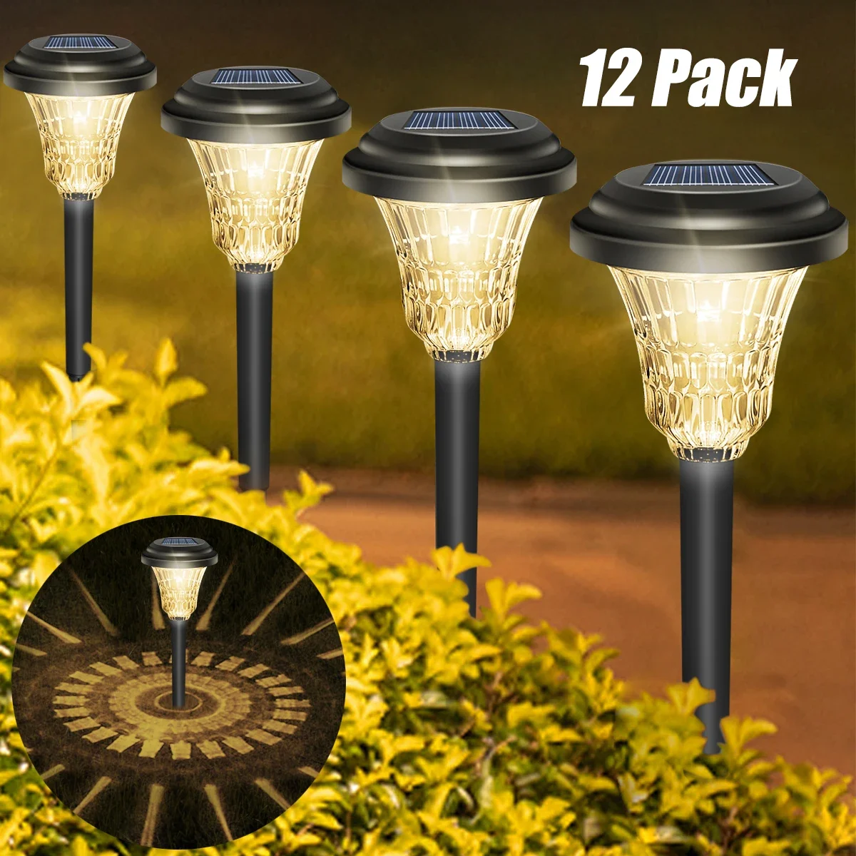 12Pack Solar Light Outdoor Waterproof Auto On/Off Solar Outside LED Lights for Yard Garden Path Walkway Driveway and Lawn
12Pack Solar Light Outdoor Waterproof Auto On/Off Solar Outside LED Lights for Yard Garden Path Walkway Driveway and Lawn