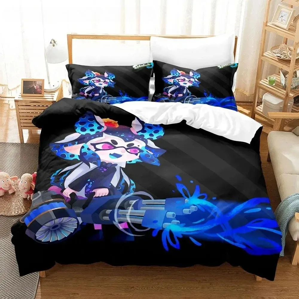 Kawaii Game Splatoon 3, комплект постельного белья Single Twin Full Queen King Size, комплект постельного белья для взрослых и мальчиков, комплекты пододеяльников для спальни, комплект простыней
Kawaii Game Splatoon 3, комплект постельного белья Single Twin Full Queen King Size, комплект постельного белья для взрослых и мальчиков, комплекты пододеяльников для спальни, комплект простыней