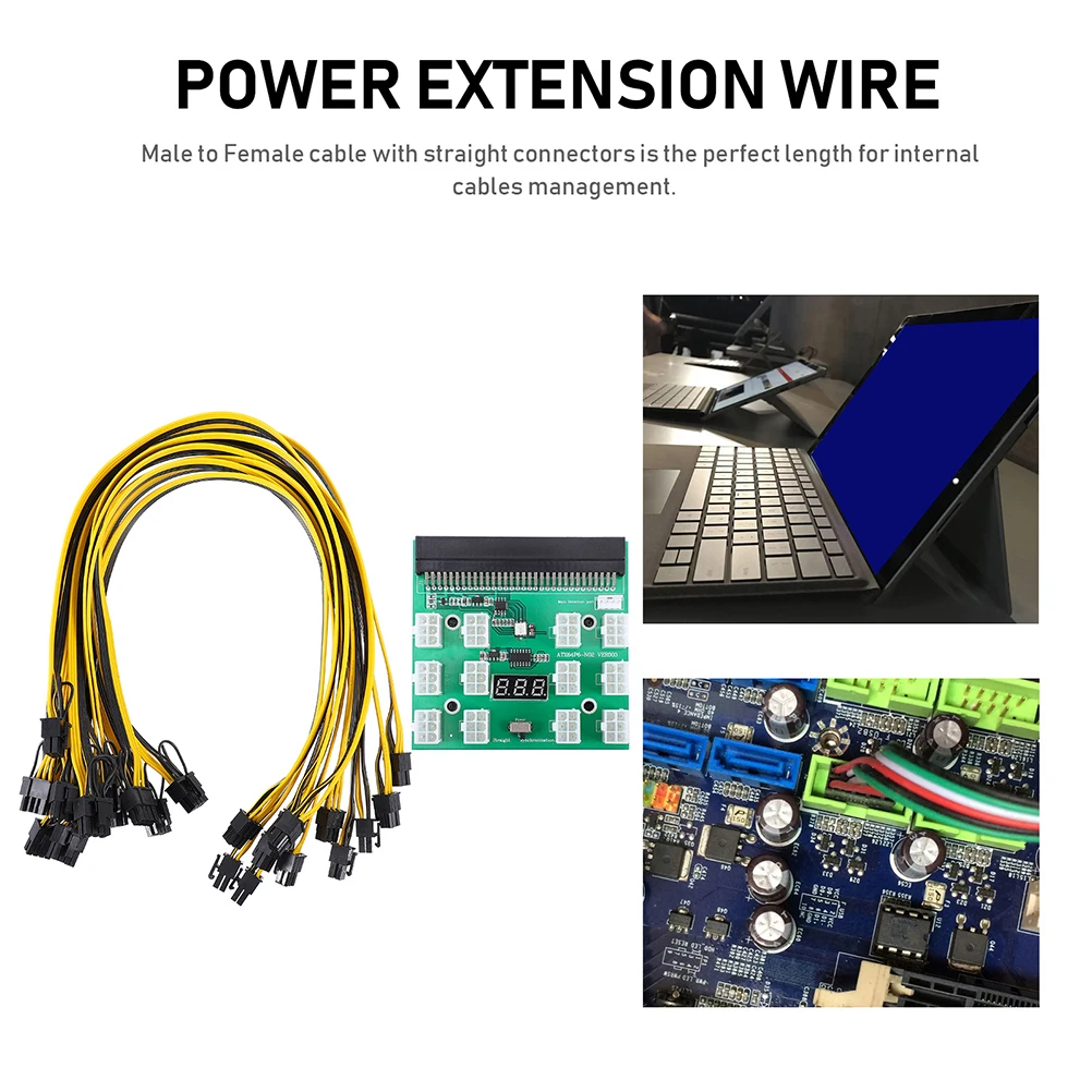 Conversion Board GPU Cable 6-pin to 8-pin Mining Power Supply Adapter High Current Graphics Card Power Line Stable Pure Copper
Conversion Board GPU Cable 6-pin to 8-pin Mining Power Supply Adapter High Current Graphics Card Power Line Stable Pure Copper