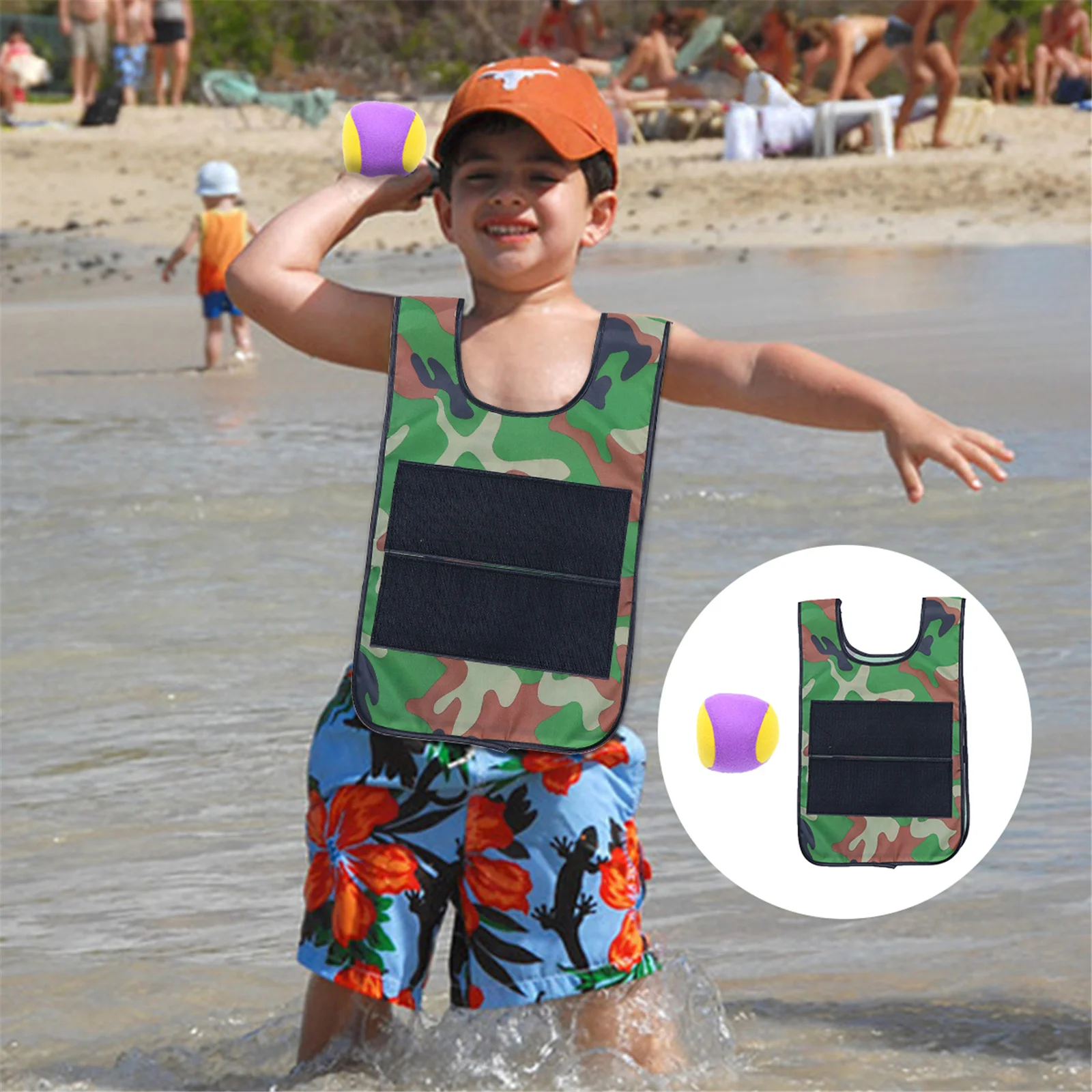 2 Sets Sticky Vest Outdoor Game Props Self Stick Front Great Gift Kids Comfortable Wear Parent Child Interaction
2 Sets Sticky Vest Outdoor Game Props Self Stick Front Great Gift Kids Comfortable Wear Parent Child Interaction