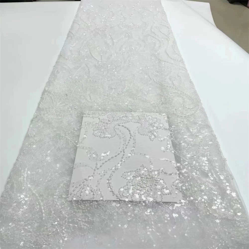 African Lace Fabric 2024 High Quality French Luxury Tulle Lace Nigerian Sequins Net Lace Fabric For Wedding Dress 5Yards dx-0250
African Lace Fabric 2024 High Quality French Luxury Tulle Lace Nigerian Sequins Net Lace Fabric For Wedding Dress 5Yards dx-0250