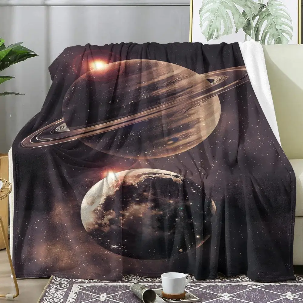 Planets and Rings in Space Throw Soft Flannel AC Blanket Lightweight Summer Nap Throw Cozy Blanket for Sofa Bed Travel Home
Planets and Rings in Space Throw Soft Flannel AC Blanket Lightweight Summer Nap Throw Cozy Blanket for Sofa Bed Travel Home