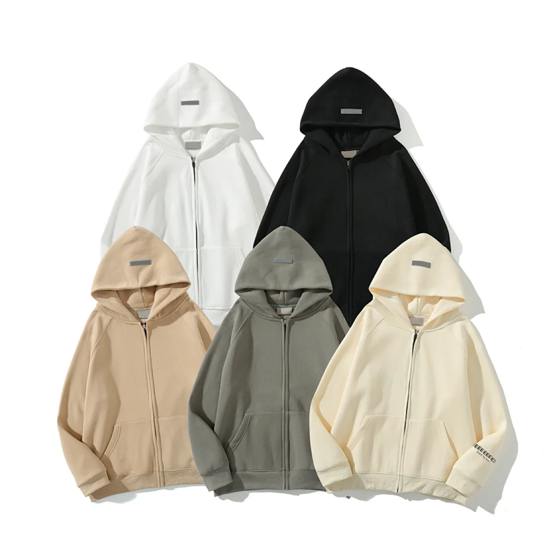 PRC Trendy Brand Classic Zipper Sweatshirts Back Logo Print Hoodies Fashion Hiphop Streetwear Men's Zipped Sweatshirt Coat
PRC Trendy Brand Classic Zipper Sweatshirts Back Logo Print Hoodies Fashion Hiphop Streetwear Men's Zipped Sweatshirt Coat