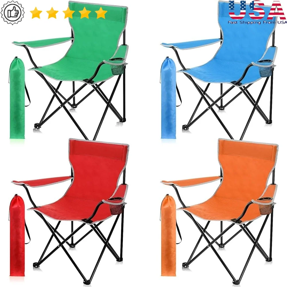 Folding Camping Chairs with Cupholder Portable Lightweight Collapsible Lawn Chairs with Carry Bag Mesh Side Pocket Outdoor
Folding Camping Chairs with Cupholder Portable Lightweight Collapsible Lawn Chairs with Carry Bag Mesh Side Pocket Outdoor