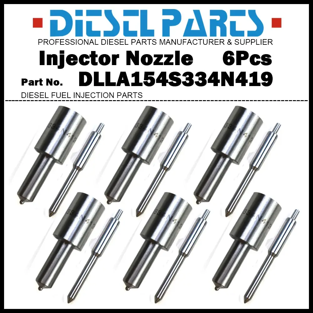 6Pcs/Lot Diesel Fuel Injector Nozzle Tip DLLA154S334N419 NP-DLLA154S334N419 for ISUZU 4BD1 4BD1T 6BD1 6BD1T
6Pcs/Lot Diesel Fuel Injector Nozzle Tip DLLA154S334N419 NP-DLLA154S334N419 for ISUZU 4BD1 4BD1T 6BD1 6BD1T