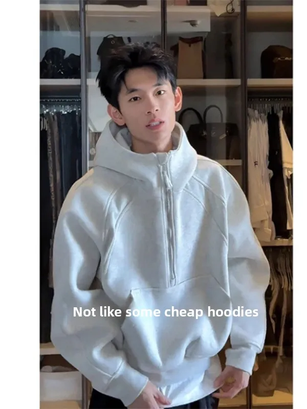 Мужская толстовка свободного кроя на молнии, плотная, повседневная, удобная, в уличном стиле, осенняя куртка, модная, из смесового хлопка и полиэстера
Мужская толстовка свободного кроя на молнии, плотная, повседневная, удобная, в уличном стиле, осенняя куртка, модная, из смесового хлопка и полиэстера