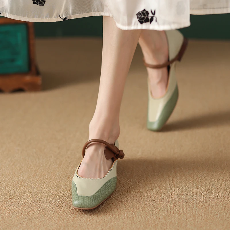 Flat Shoes Woman French Style Women Flats Slip On Ladies Sheepskin Shoes Spring Autumn Low Heel Elegant Simple Shoes Square Toe
Flat Shoes Woman French Style Women Flats Slip On Ladies Sheepskin Shoes Spring Autumn Low Heel Elegant Simple Shoes Square Toe