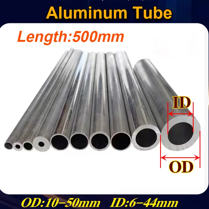 Aluminum round tube Hollow Tube 6061/6063 Outer Diamete 10-50mm inner diameter 6-44mm Length 500mm Straight Aluminum Pipe
Aluminum round tube Hollow Tube 6061/6063 Outer Diamete 10-50mm inner diameter 6-44mm Length 500mm Straight Aluminum Pipe