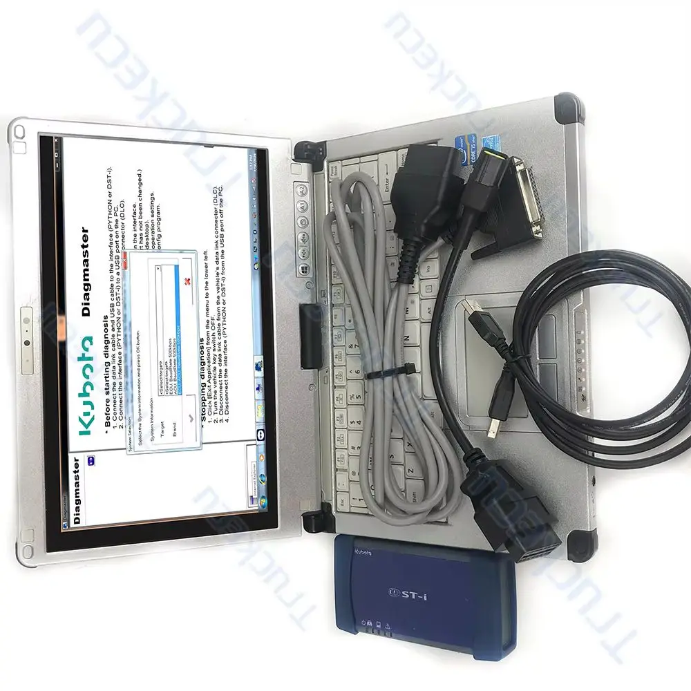 Diagnosis For KUBOTA denso Diagmaster construction Agricultural Machinery Diagnostic Tool KUBOTA (PYTHON) DSTi CF C2 LAPTOP 
Diagnosis For KUBOTA denso Diagmaster construction Agricultural Machinery Diagnostic Tool KUBOTA (PYTHON) DSTi CF C2 LAPTOP