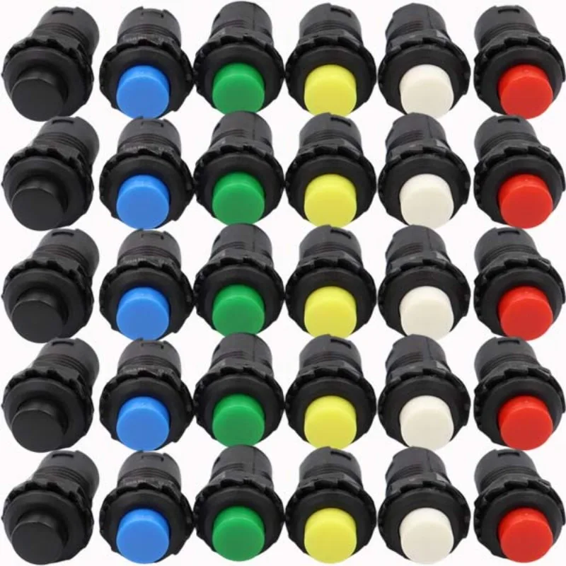 5pcs Self Locking /Momentary Push Button Switches OFF- ON Push Button Switch Five Circular Self-resetting Push-button Switches
5pcs Self Locking /Momentary Push Button Switches OFF- ON Push Button Switch Five Circular Self-resetting Push-button Switches