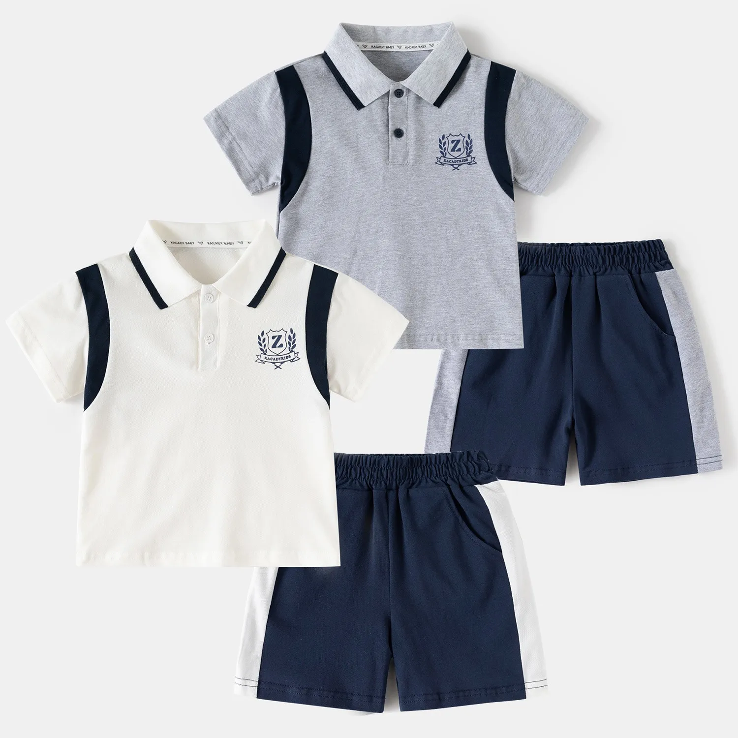 boy's short-sleeved summer Sports set boys' summer wear Clothing thin and casual sports clothings
boy's short-sleeved summer Sports set boys' summer wear Clothing thin and casual sports clothings