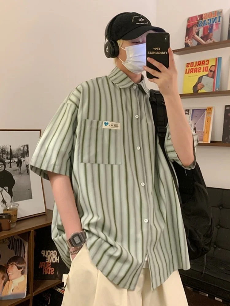 Men's Stripe Shirt Summer Thin Loose Short Sleeve Classic Style Casual Fashionable Half Sleeve Top Hong Kong Style Japanese R...
Men's Stripe Shirt Summer Thin Loose Short Sleeve Classic Style Casual Fashionable Half Sleeve Top Hong Kong Style Japanese R...