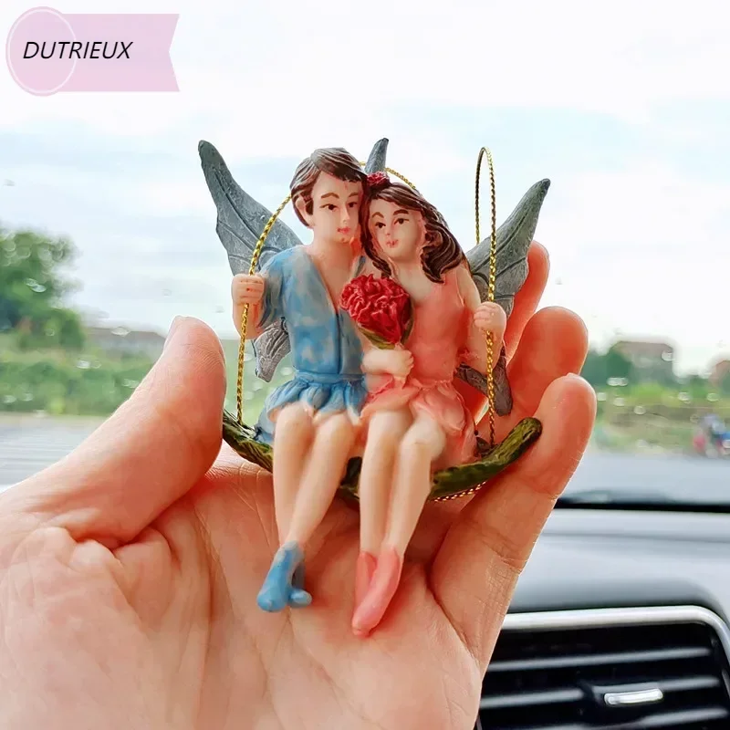Lovers Flower Fairy Car Pendant Swing Romantic Couples Fairy Rear View Mirror Hanging Accessories Car Ornament Gifts For Ladies
Lovers Flower Fairy Car Pendant Swing Romantic Couples Fairy Rear View Mirror Hanging Accessories Car Ornament Gifts For Ladies
