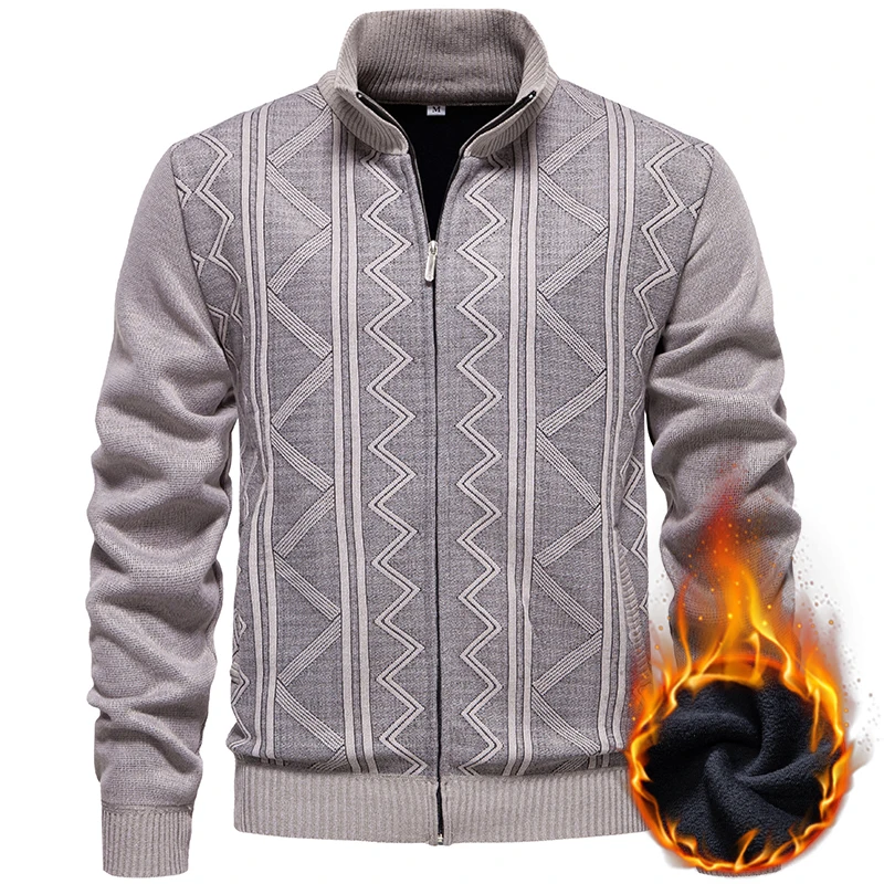 Вязаный кардиган, свитер, весна-осень, мужской воротник-стойка на молнии, толстый термоплюшевый кардиган, свитера, зимнее свободное повседневное пальто
Вязаный кардиган, свитер, весна-осень, мужской воротник-стойка на молнии, толстый термоплюшевый кардиган, свитера, зимнее свободное повседневное пальто