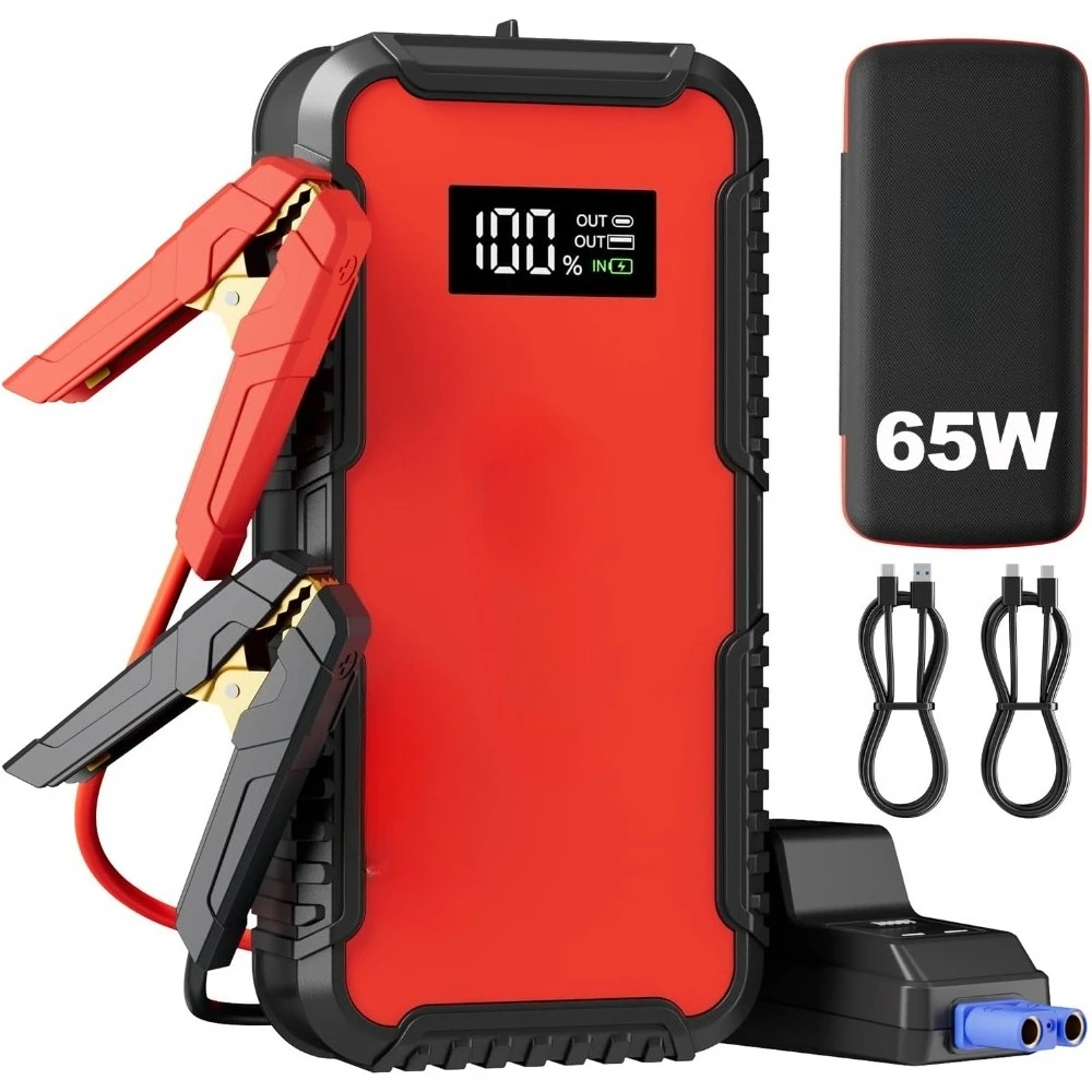 Portable 3000A Jump Starter 12V Battery Booster for Car Truck 65W Quick Charge
Portable 3000A Jump Starter 12V Battery Booster for Car Truck 65W Quick Charge