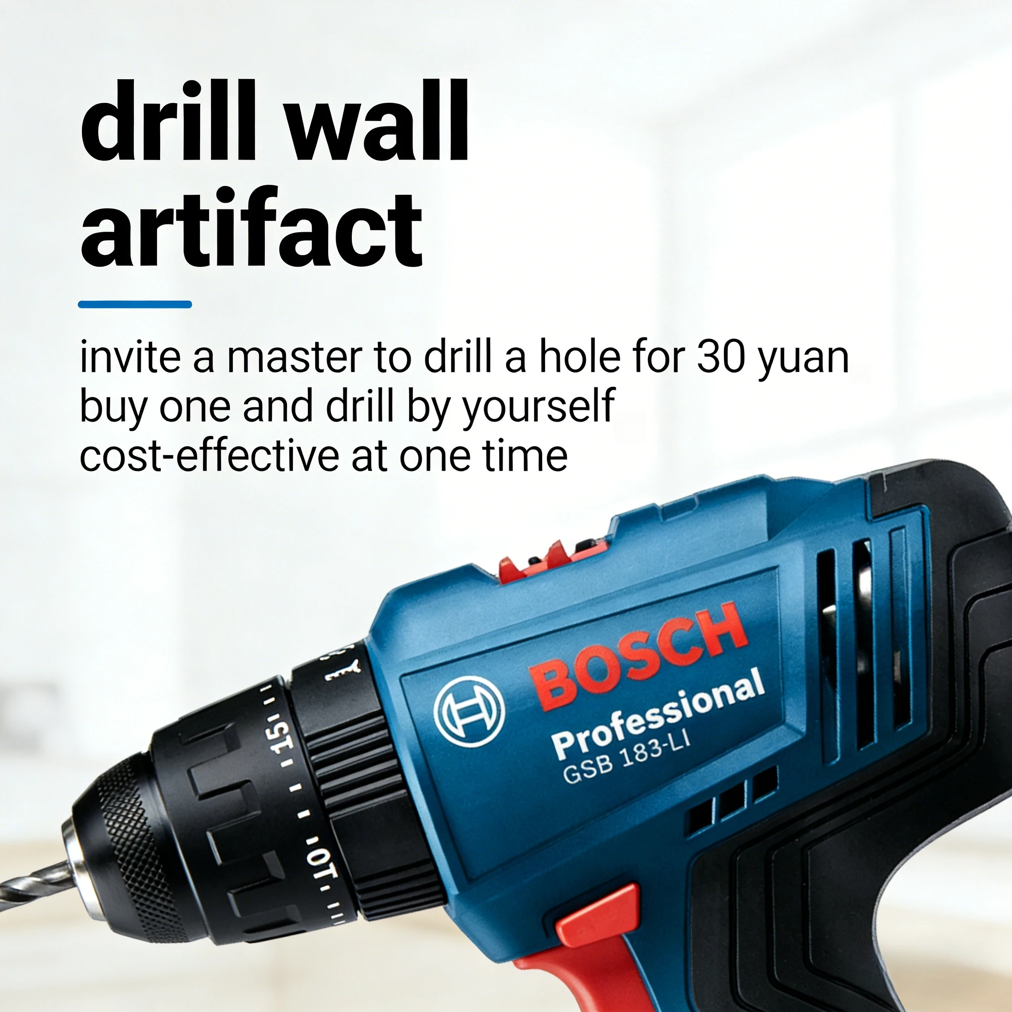 Bosch Electric Drill GSB183-LI Screwdriver Cordless Brush Impact Drill 56Nm Torque Multi-Use Power Tools for Wood Stone Metal
Bosch Electric Drill GSB183-LI Screwdriver Cordless Brush Impact Drill 56Nm Torque Multi-Use Power Tools for Wood Stone Metal