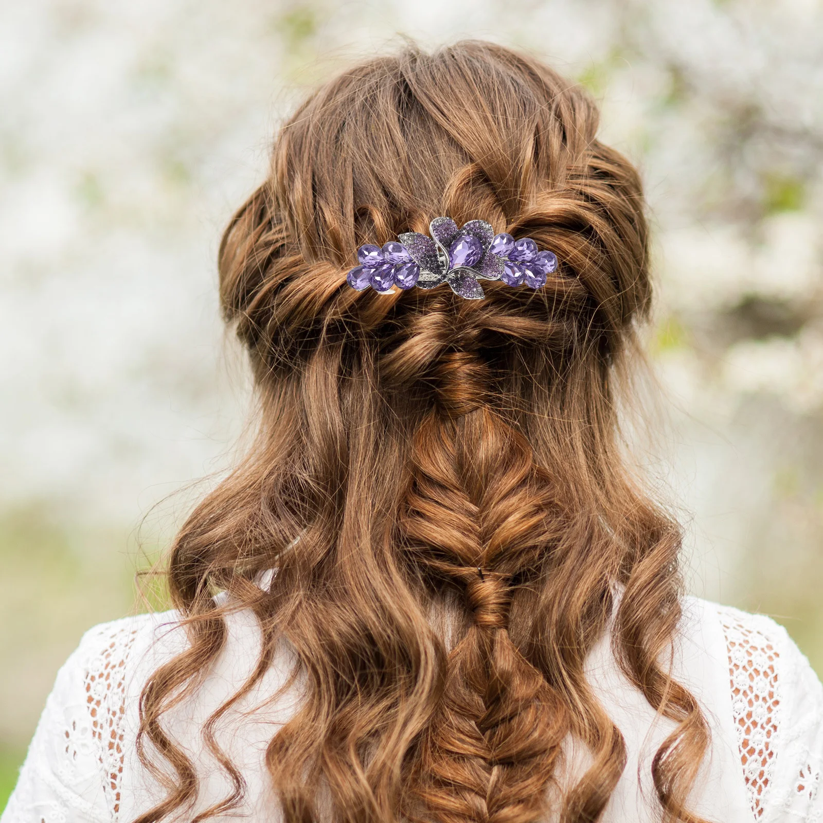 2Pcs Rhinestone Hair Clips for Women Large Rectangular Spring Metal Barrettes Bridal Wedding Sparkly Crystal Ponytail Holder
2Pcs Rhinestone Hair Clips for Women Large Rectangular Spring Metal Barrettes Bridal Wedding Sparkly Crystal Ponytail Holder