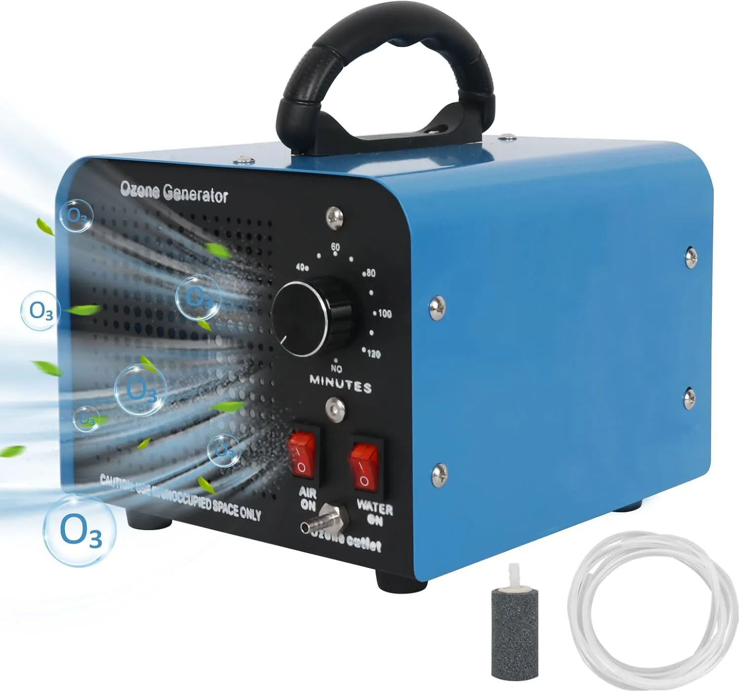 Ozone Generator 60000mg/h, Industrial/Home Ozone Machine, Odor Removal for Areas of 5,000 Square Feet
Ozone Generator 60000mg/h, Industrial/Home Ozone Machine, Odor Removal for Areas of 5,000 Square Feet
