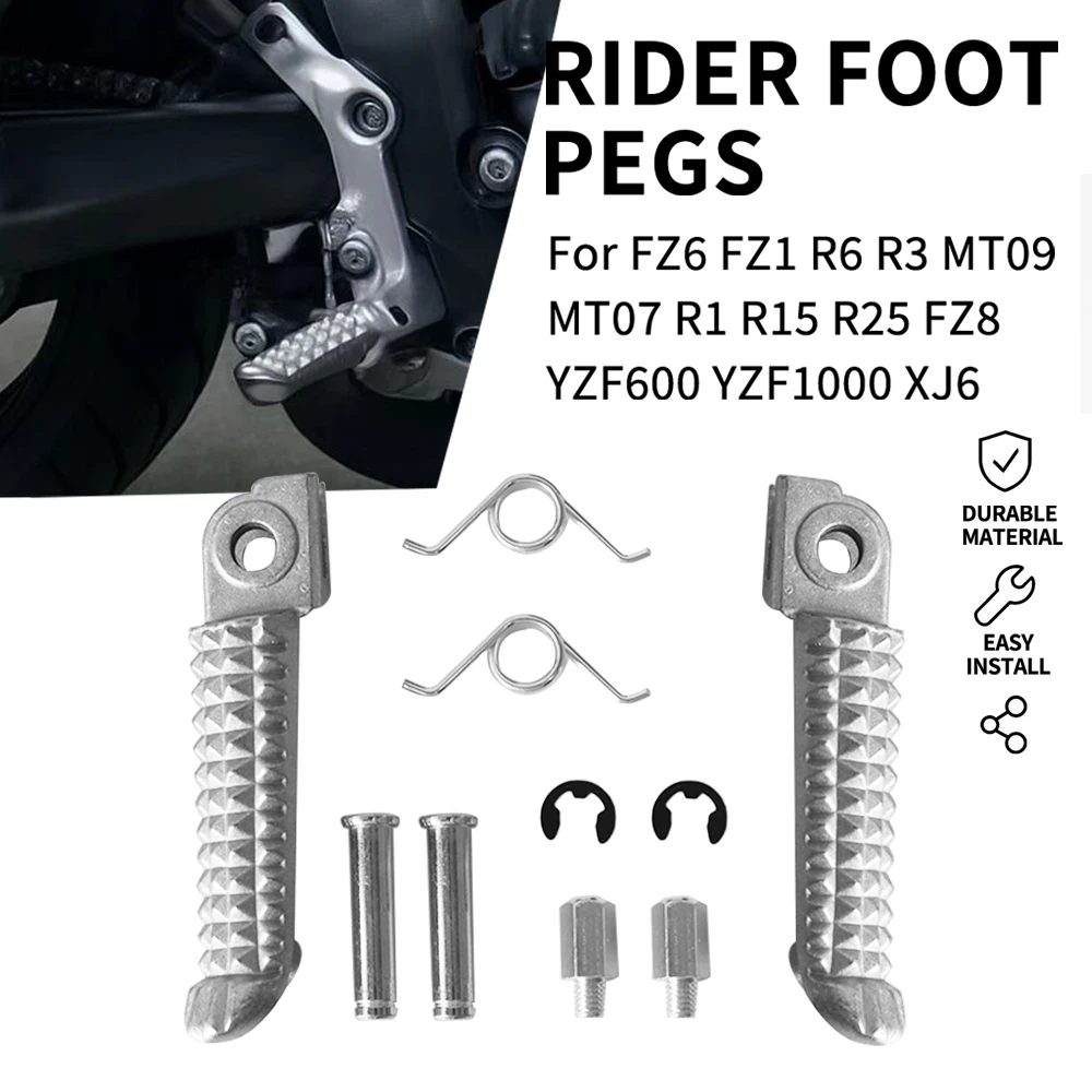 Motorcycle Footrest Foot Step Pegs Rider Foot Rests Pedals Fit Yamaha YZF R1 R6 R3 MT09 FZ1 FZ6 FZ8 Moto Replacement Parts
Motorcycle Footrest Foot Step Pegs Rider Foot Rests Pedals Fit Yamaha YZF R1 R6 R3 MT09 FZ1 FZ6 FZ8 Moto Replacement Parts
