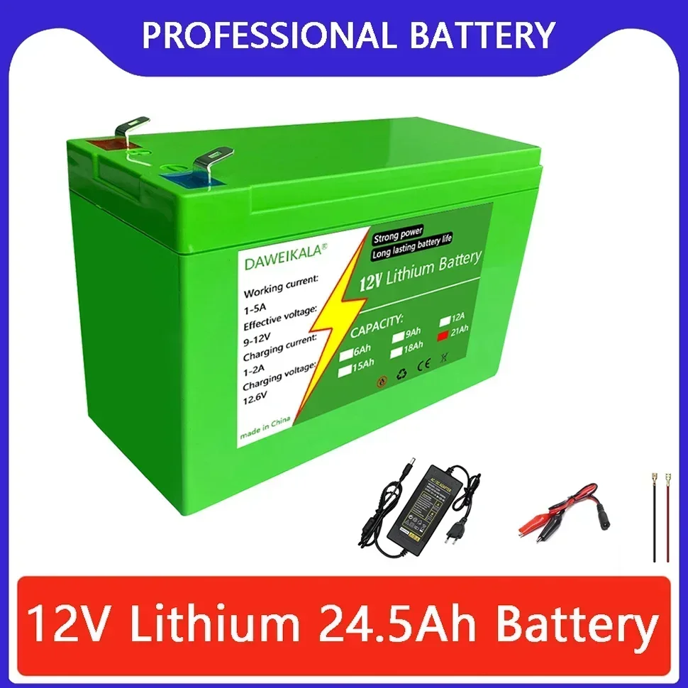 12V 6Ah 21Ah 18650 Lithium Battery Pack Rechargeable Battery for Electric toy car Battery LED lights outdoor Power 3A Charger
12V 6Ah 21Ah 18650 Lithium Battery Pack Rechargeable Battery for Electric toy car Battery LED lights outdoor Power 3A Charger